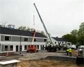 Housing under construction at 107 Main Street in Orleans