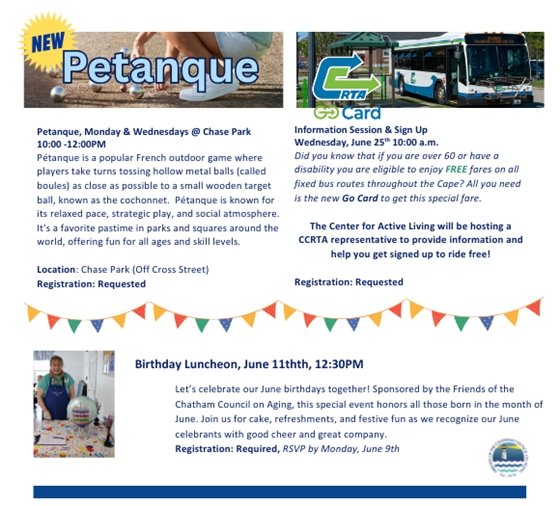 New Happenings this month