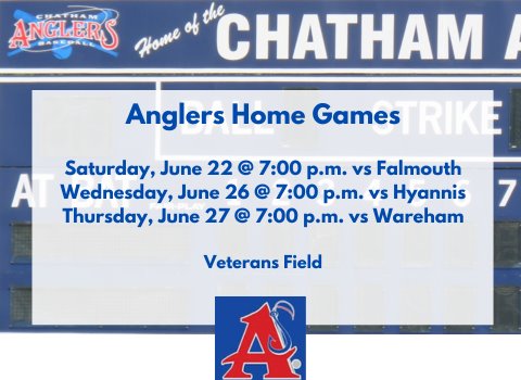 Chatham Anglers Home Game Schedule