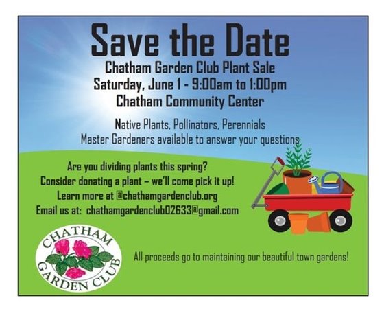 Save the date for the Chatham Garden Club Plant Sale
