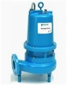 A blue residential grinder pump