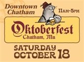 Oktoberfest sign featuring a seal in lederhosen