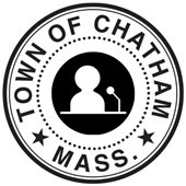 Town of Chatham Seal with silhouette of speaker at a podium in the center