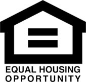 Outline of a house in black with Equal Housing Opportunity below it