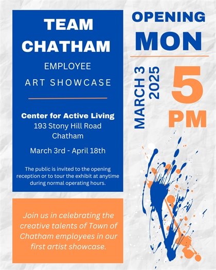 Showcase of Employee work March 3- April 18th at the Center for Active Living