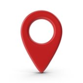 Red map pin.