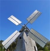 Godfrey Windmill with sails on