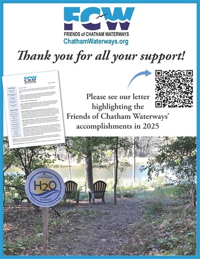 Friends of Chatham Waterways thank you letter