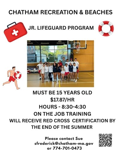 Chatham Recreation and Beaches Division recruiting Jr. Lifeguards 