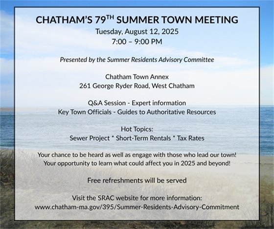 Summer Town Meeting August 12th