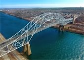 Aerial view of Sagamore Bridge