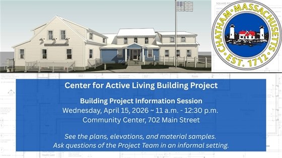 Center for Active Living Building Project Information Center on April 15 from 11 a.m. to 12:30 p.m. at the Community Center