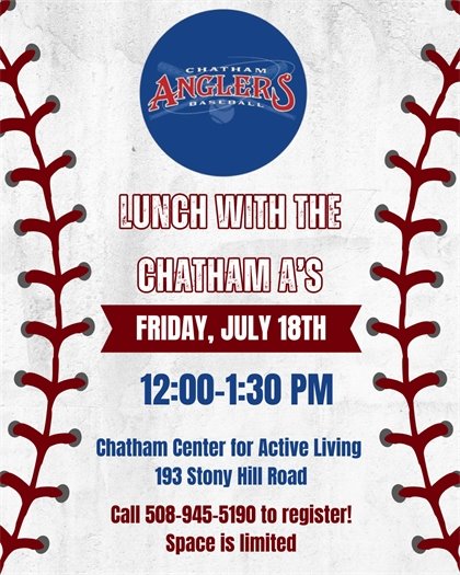 Lunch with the Angler's at the CFAL on July 18 from noon to 1:30 p.m. 