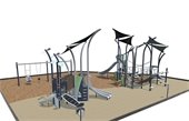 Rendering of the new Volunteer Park playground