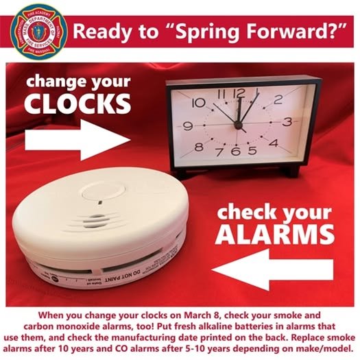 Change your clocks check your alarms
