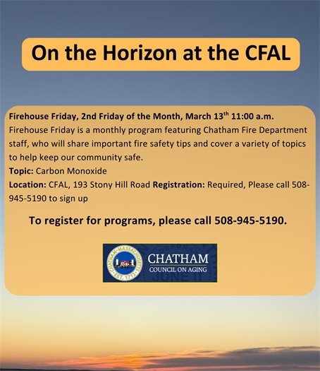 Upcoming event at the Center for Active Living