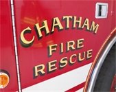 Door of Chatham Fire Rescue engine