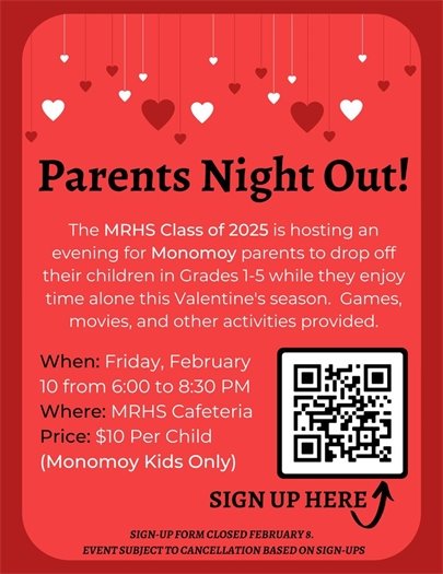 Parents Night Out program by Monomoy Regional High School Class of 2025