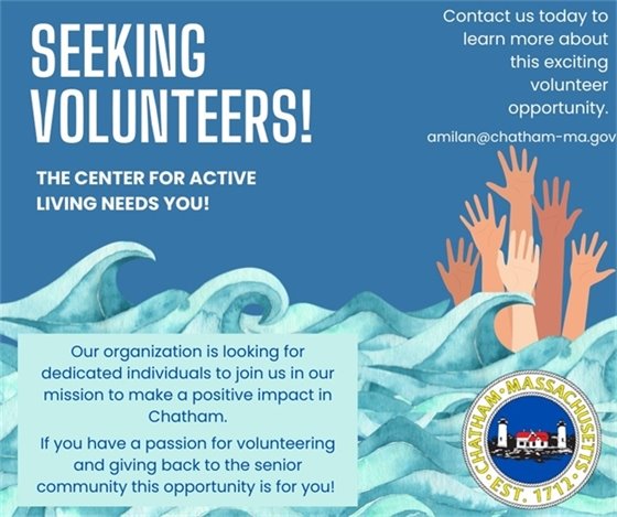 Volunteers sought for the Center for Active Living