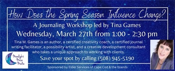 Journaling Workshop at the Center for Active Living on March 27.