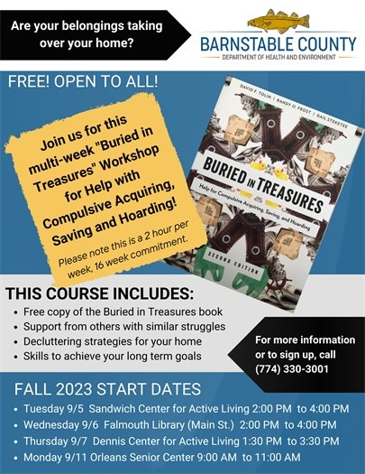 Buried in Treasures Fall Workshop Flyer