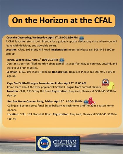 Upcoming Programming at the Center for Active Living