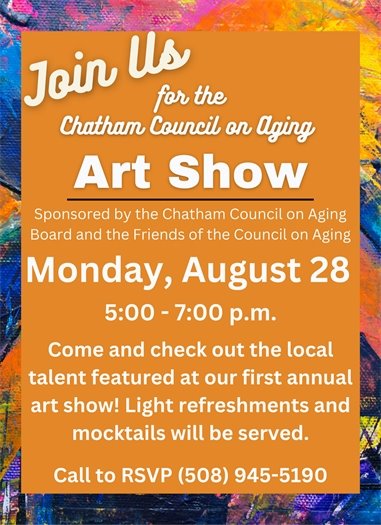 Center for Active Living Art Show on Monday, August 28th