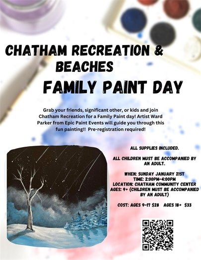 Family Paint Day at the Community Center January 21st at 2 p.m.