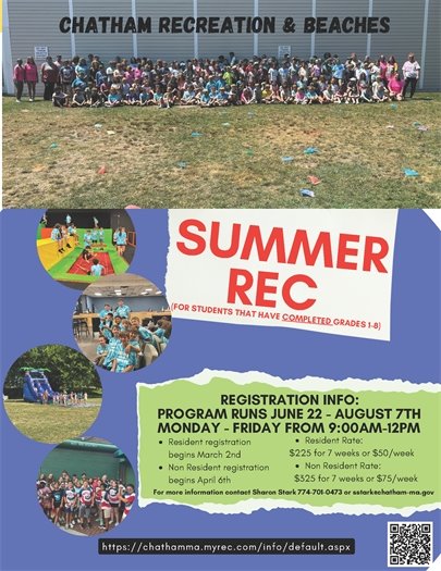 Summer Recreation Programs for kids registration begins March 2nd for residents