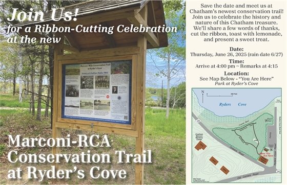Ribbon cutting announcement for Marconi Conservation Trail