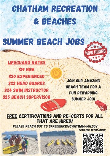 Summer Beaches and Recreation job openings