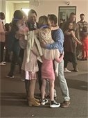 Dads and daughters dancing together