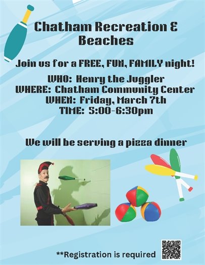 Henry the Juggler at the Community Center March 7, 5-6:30 p.m.