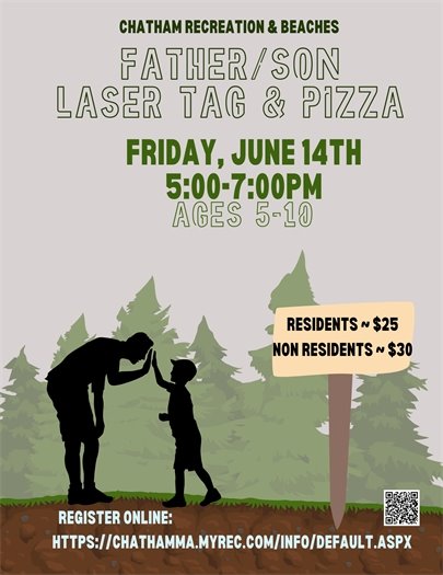 Father son laser tag at the Community Center June 17th