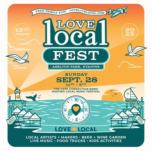 Love Local Fest at Aselton Park, Hyannis on Sunday, Sept. 28 from 11 a.m. to 5 p.m. 
