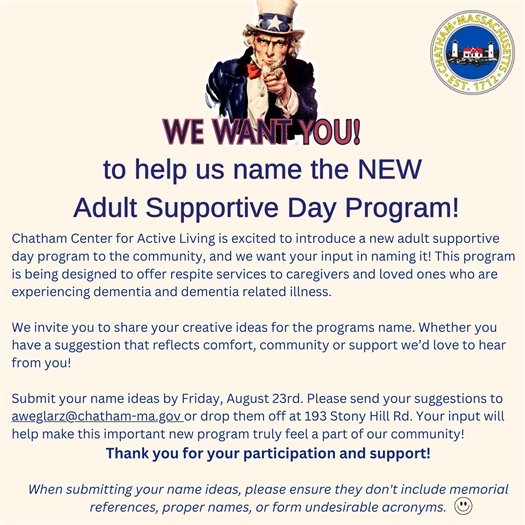 Help name the new adult supportive day care program