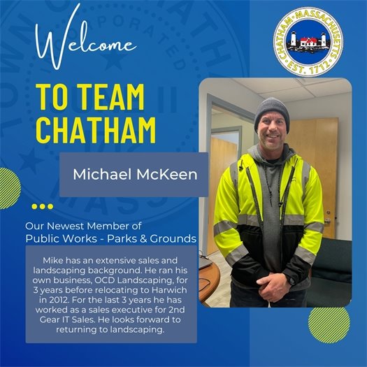 Welcome to Team Chatham Michael McKeen