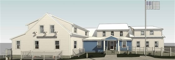 Rendering of the renovated and expanded Center for Active Living