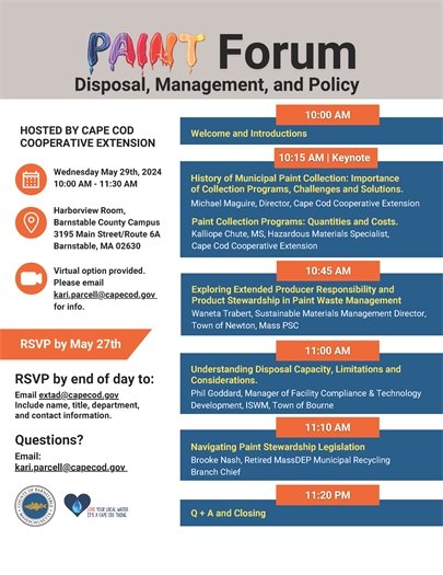 Barnstable County Extension Paint Forum