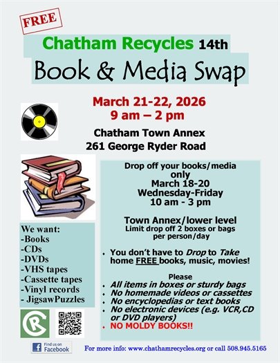 Annual media swap is this weekend at the Annex from 9 a.m. to 2 p.m. Saturday and Sunday