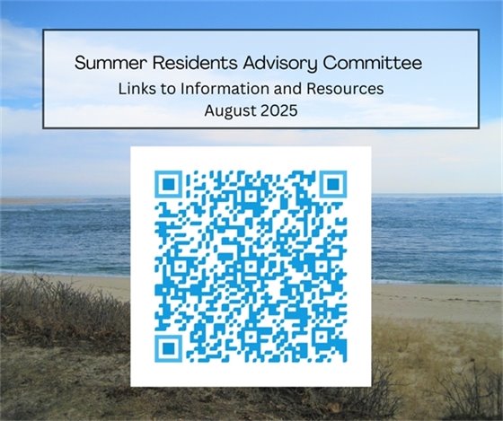 QR Code linking to information and resources for Summer Residents