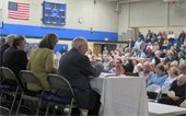 2024 Annual Town Meeting in gymnasium