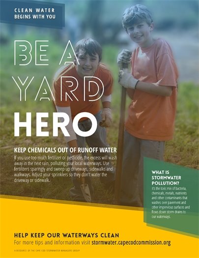 Be a yard hero keep chemicals out of stormwater runoff