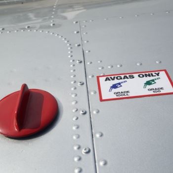 A photograph of a sticker noting 